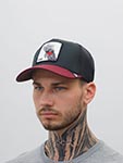 Бейсболка GOORIN BROTHERS арт. 101-0482 (черный / бордовый)